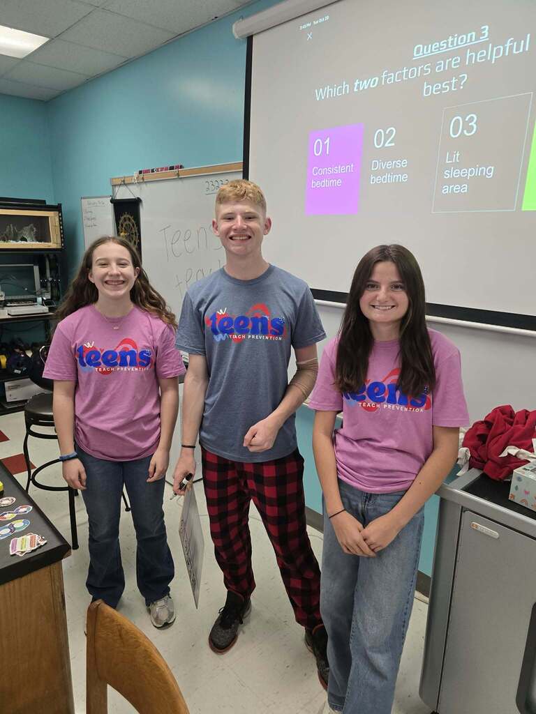 Teens Teach visits St. James Middle School!