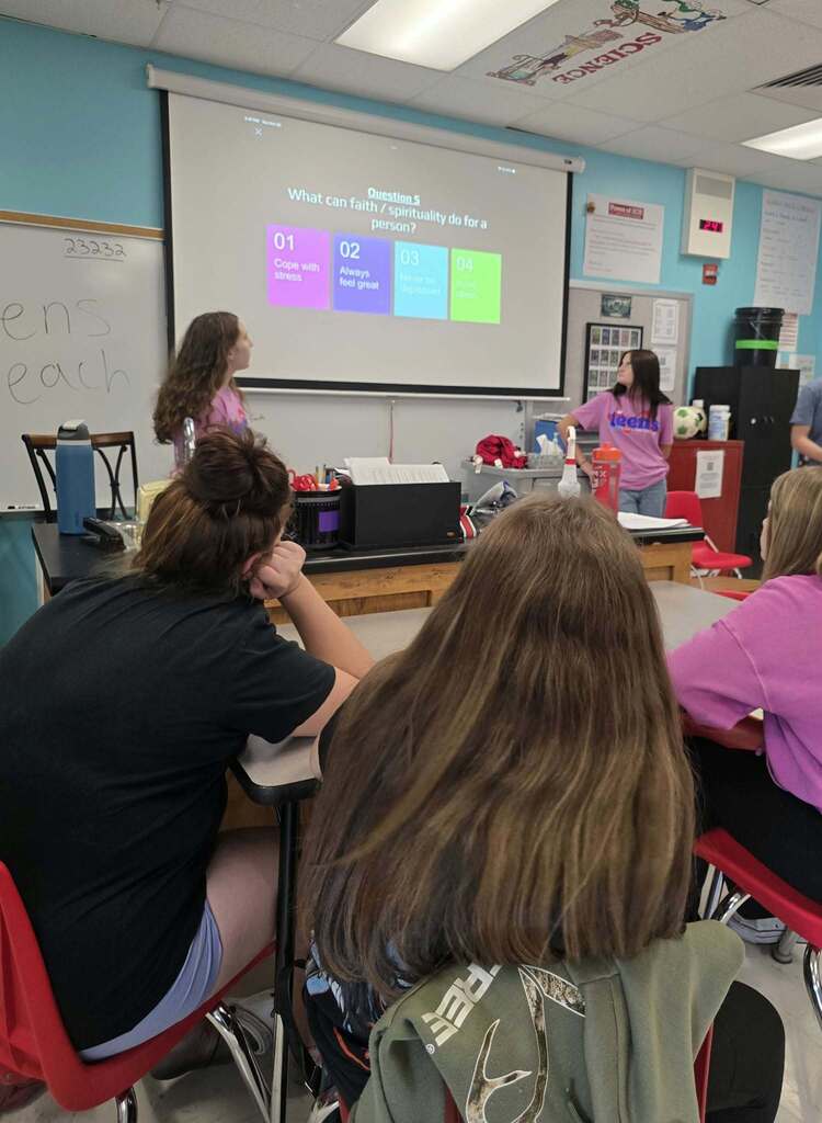 Teens Teach visits St. James Middle School!