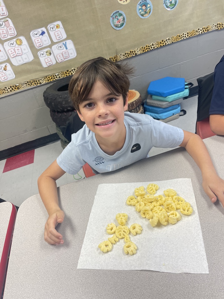First grade students learn about the human body for the science unit!