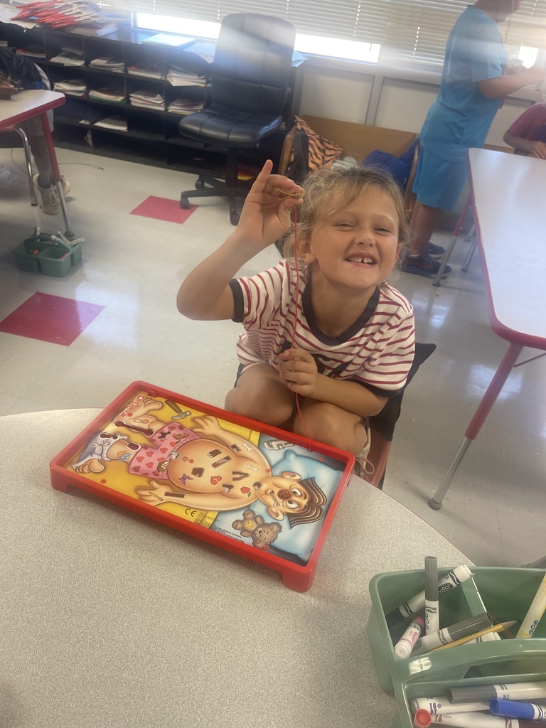 First grade students learn about the human body for the science unit!