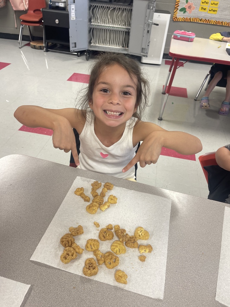 First grade students learn about the human body for the science unit!