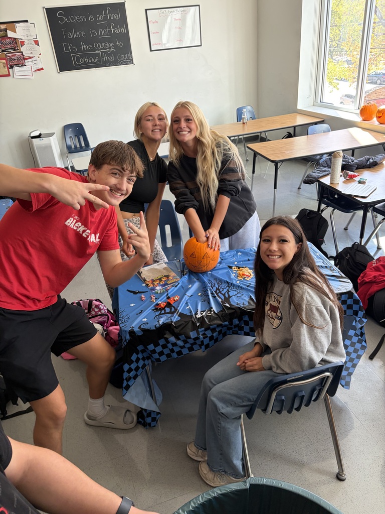 Applied Science students learn about food chains with a hands-on pumpkin activity.