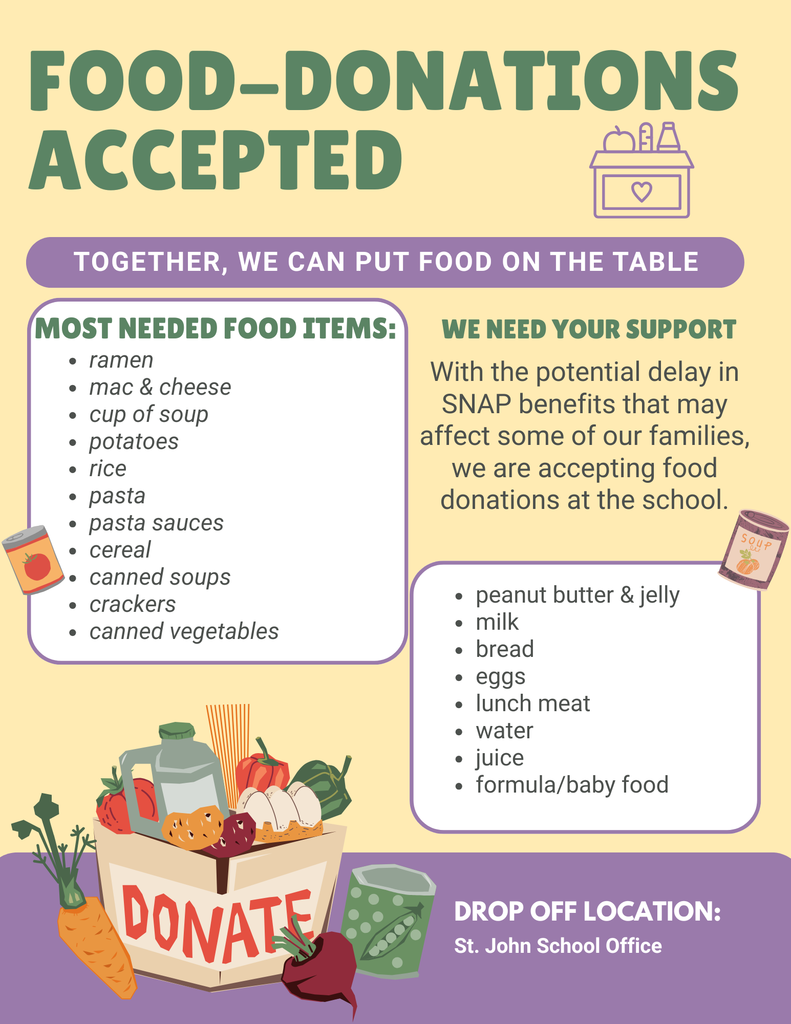 Yellow Playful Food Donation Flyer