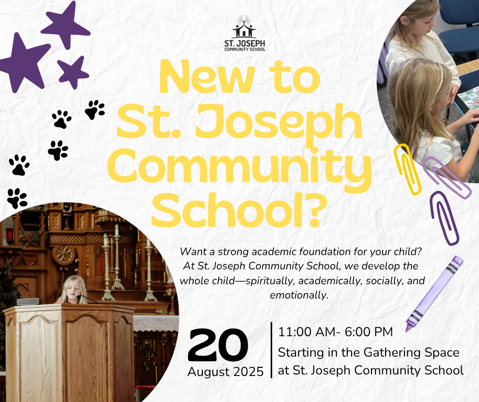 St. Joseph Community School - New Around Here?