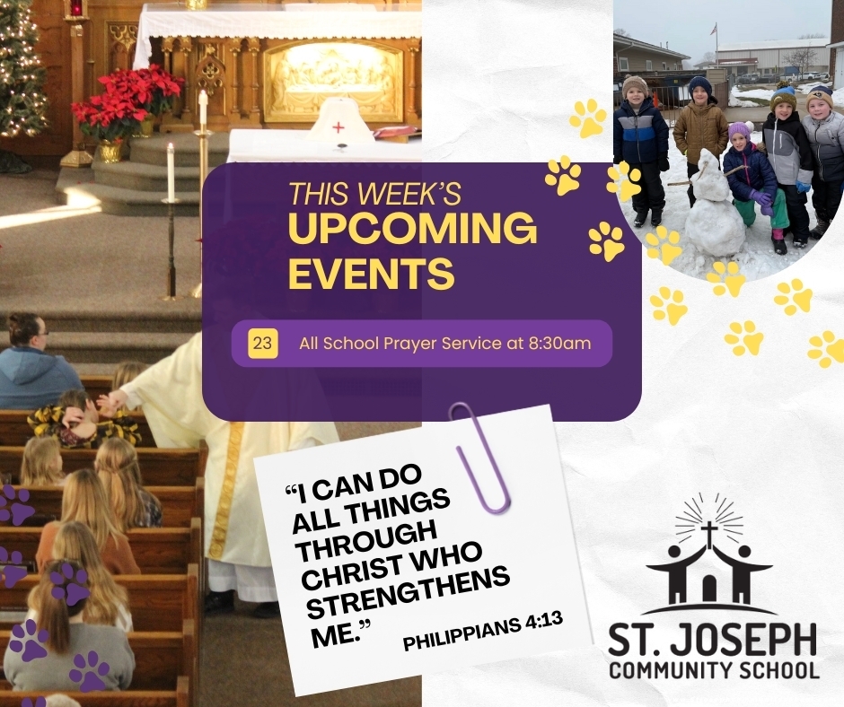 A quick glance at the happenings this week✝️🤩🐾