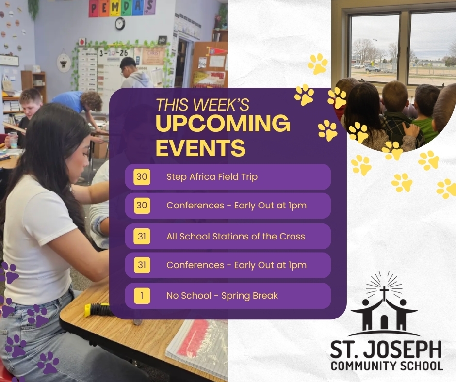 A quick glance at the happenings this week✝️🤩🐾 