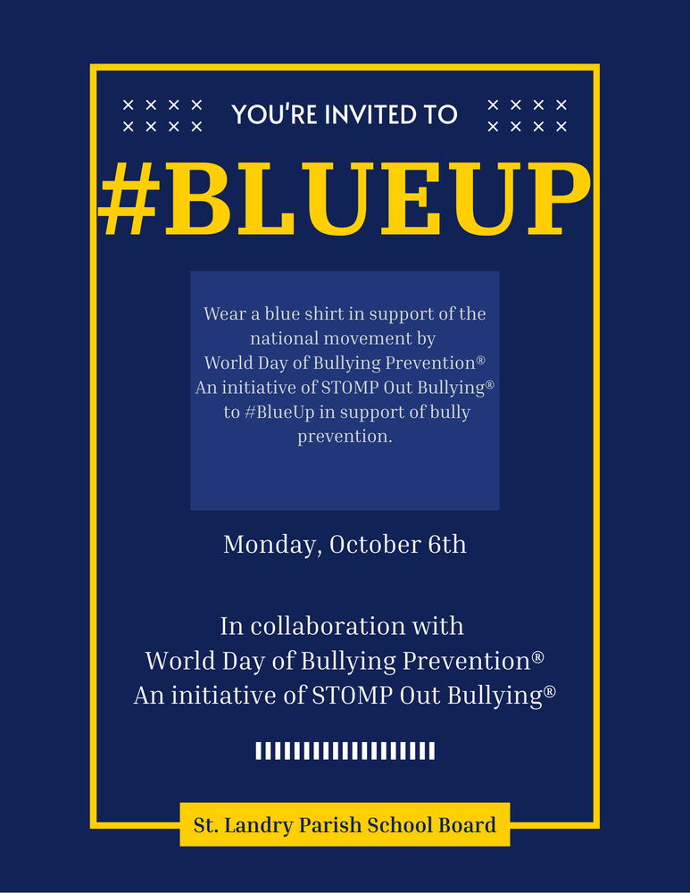 wear blue shirt october 6th