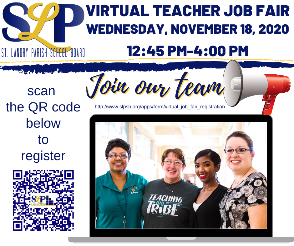 St.  Landry Parish Virtual Teacher Job Fair