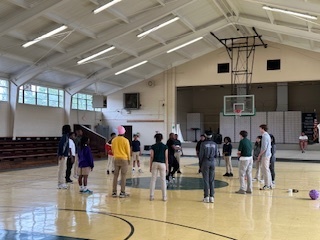 Buffy "Mr. Magic" Coleman and Plaisance Middle Students