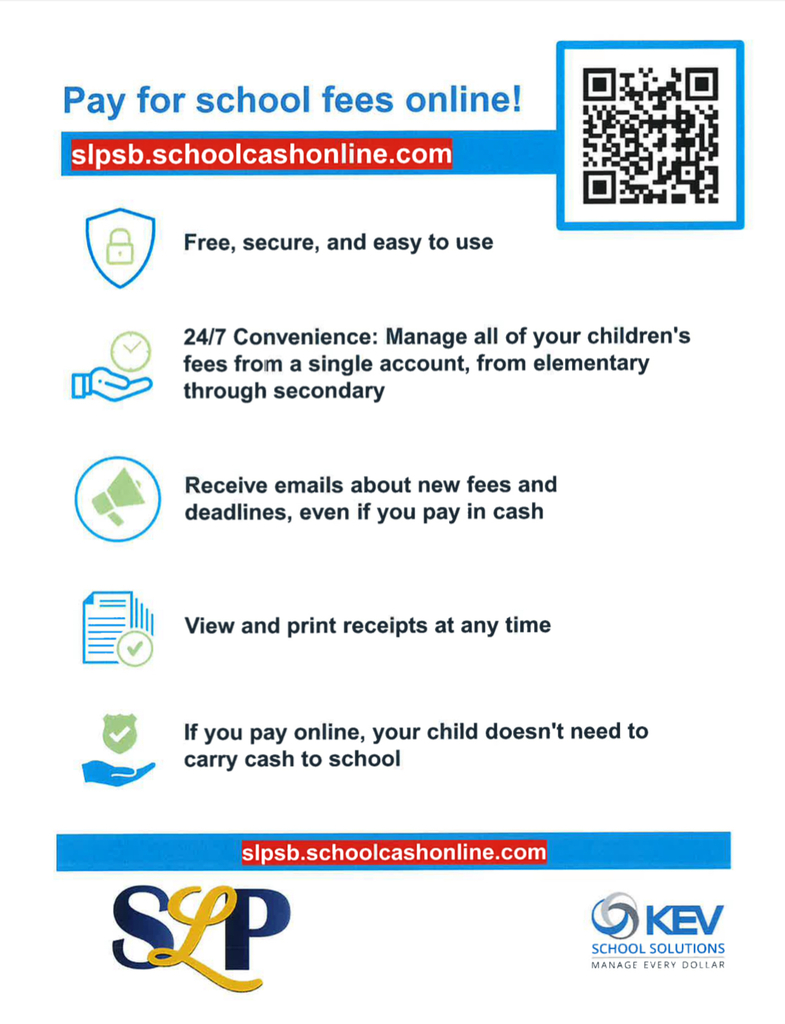 New payment QR code and directions 