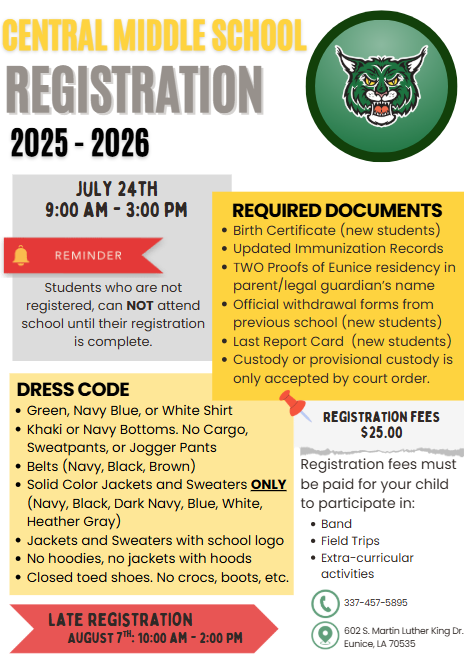 Early Registration Flyer