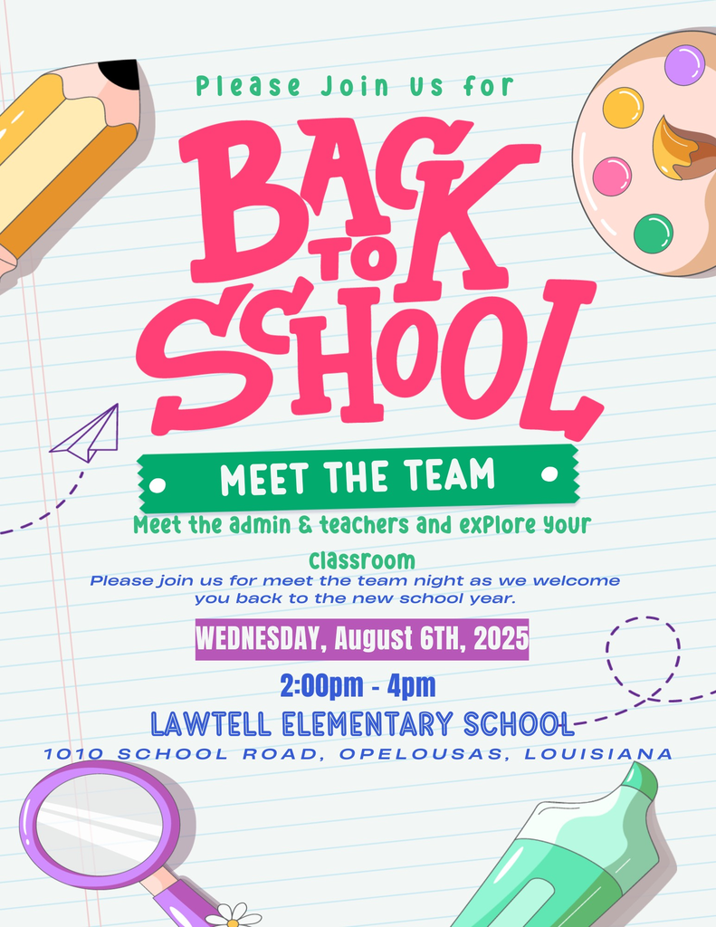 Lawtell families 'Meet the Team'.