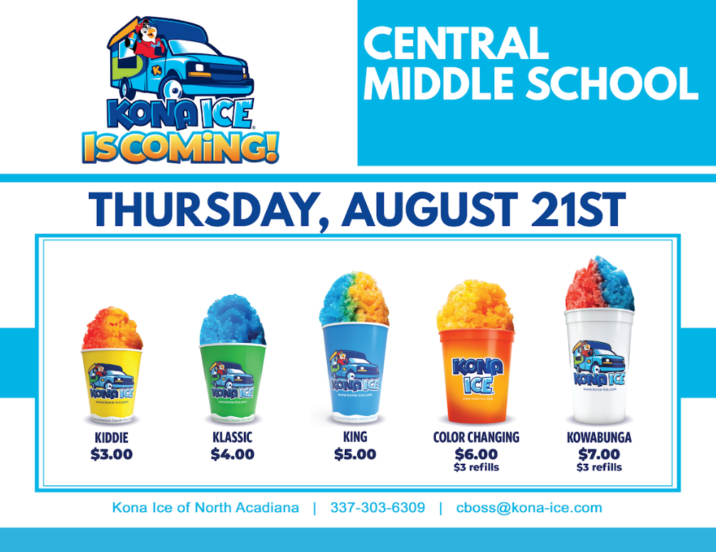 Kona Ice Flyer 8-21-25