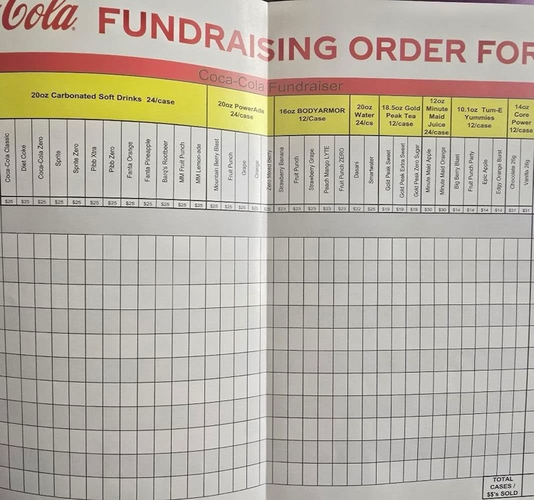 Coke Fundraiser 2025