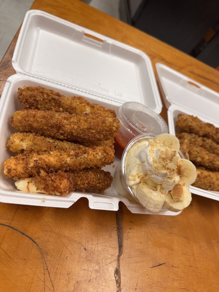 Frying mozzarella sticks