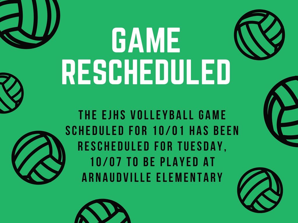 Volleyball Game Rescheduled 