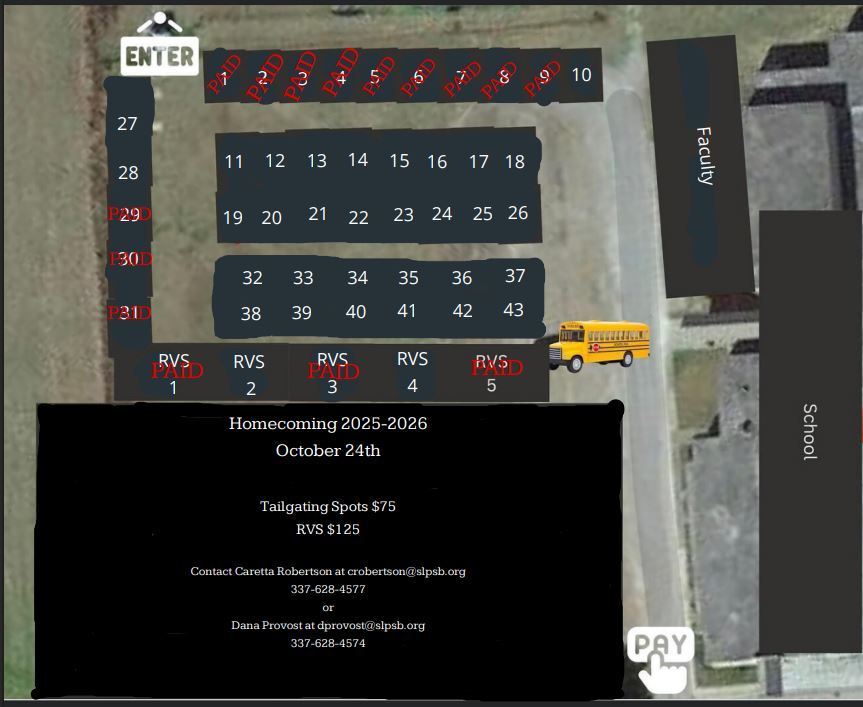 Available homecoming spots