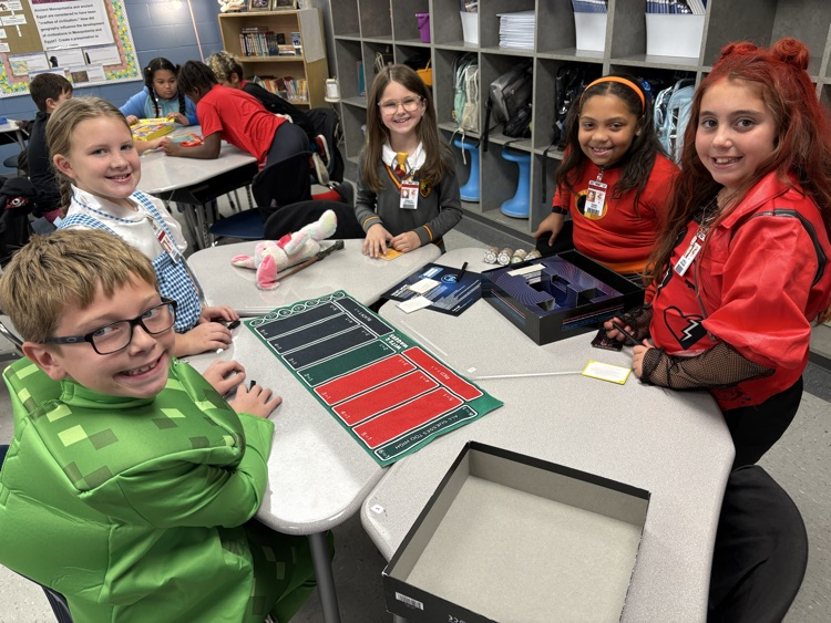 🎲👏 Mrs. Keys’s homeroom wrapped up October with a board game party to celebrate reaching their perfect attendance goal! Hard work + showing up every day = fun rewards! 💯🍎 #AttendanceMatters #GoalGetters #PBEProud