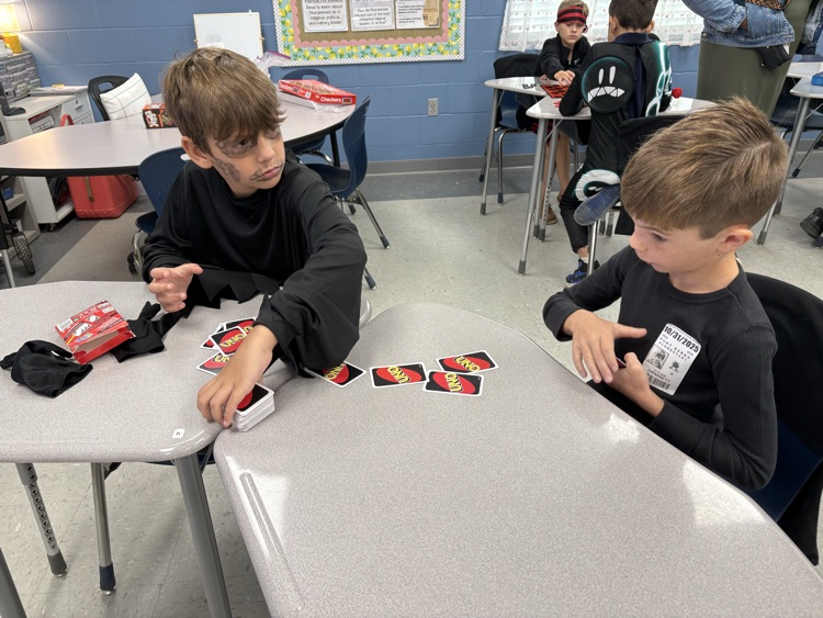 🎲👏 Mrs. Keys’s homeroom wrapped up October with a board game party to celebrate reaching their perfect attendance goal! Hard work + showing up every day = fun rewards! 💯🍎 #AttendanceMatters #GoalGetters #PBEProud