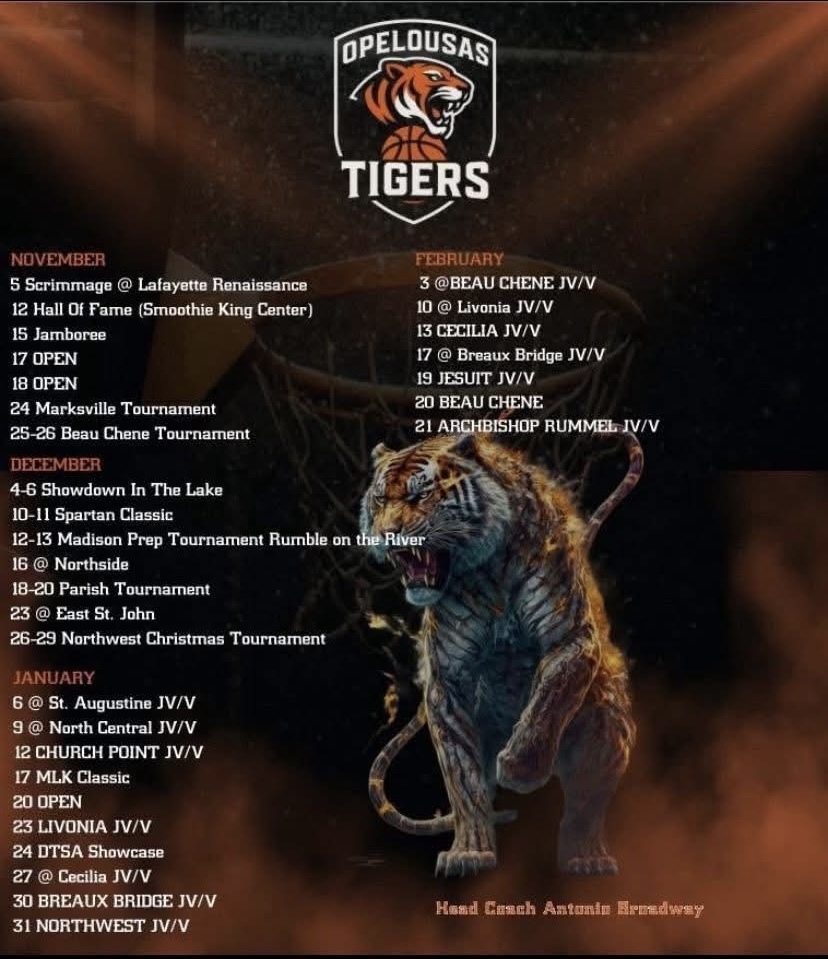 Tiger Basketball Team Schedule 