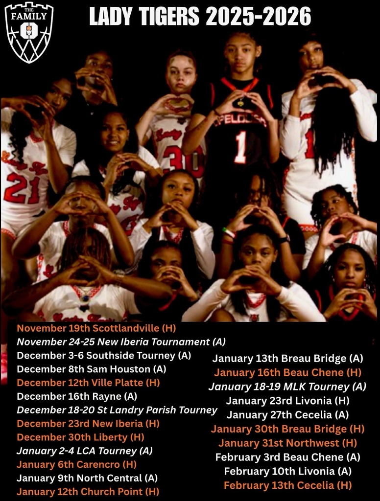Lady Tigers Basketball Schedule