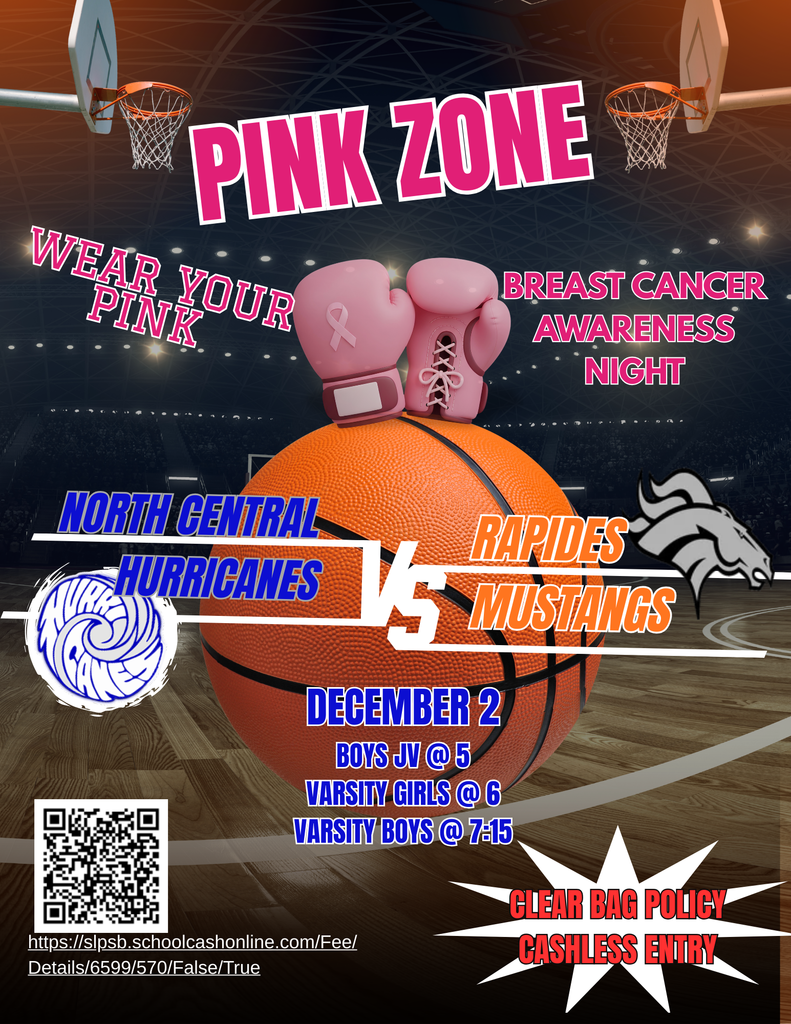 Basketball Game ~ NCHS vs Rapides ~ Tomorrow, Dec 2 ~ Boys JV 5PM ~ Girls 6PM ~ Boys 7:15PM