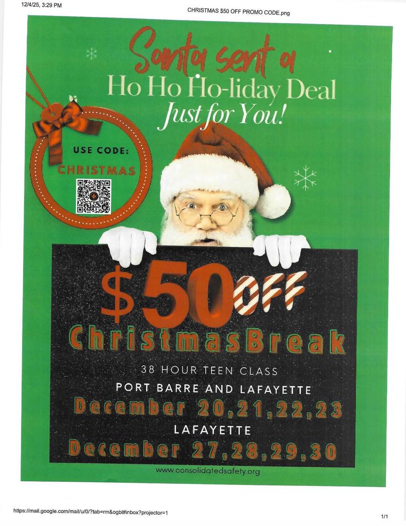 $50.00 off Christmas Special