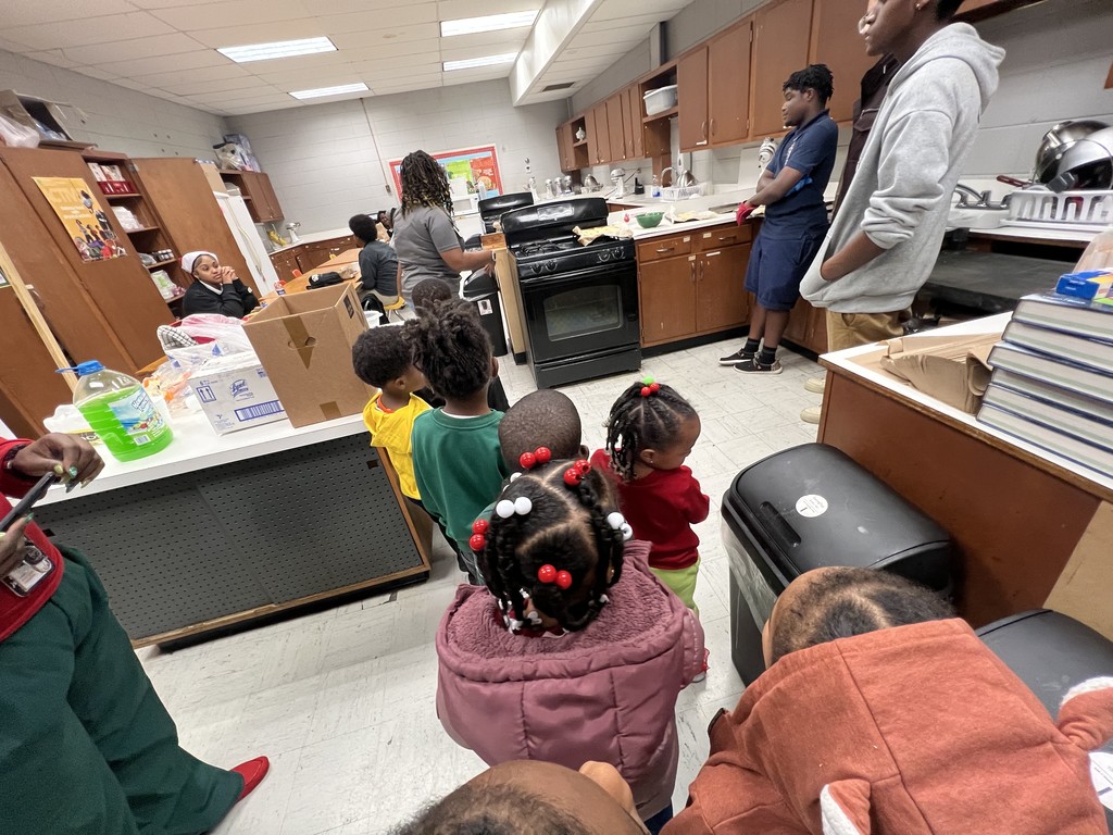 Christmas Cookie activity with Food & Nutrition and Lawtell Head Start students