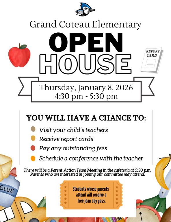 Report Card Open House Flyer