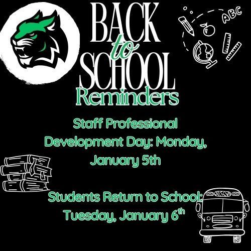 Return to school 1/6/26