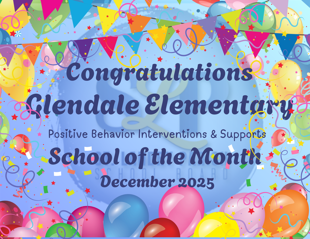 glendale elementary PBIS school of the month for december 