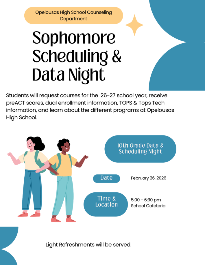 Sophomore Scheduling & Data Night