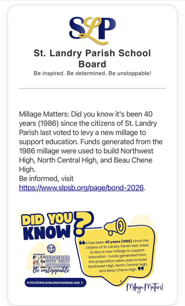 Stay informed on the facts. Our kids deserve the best.