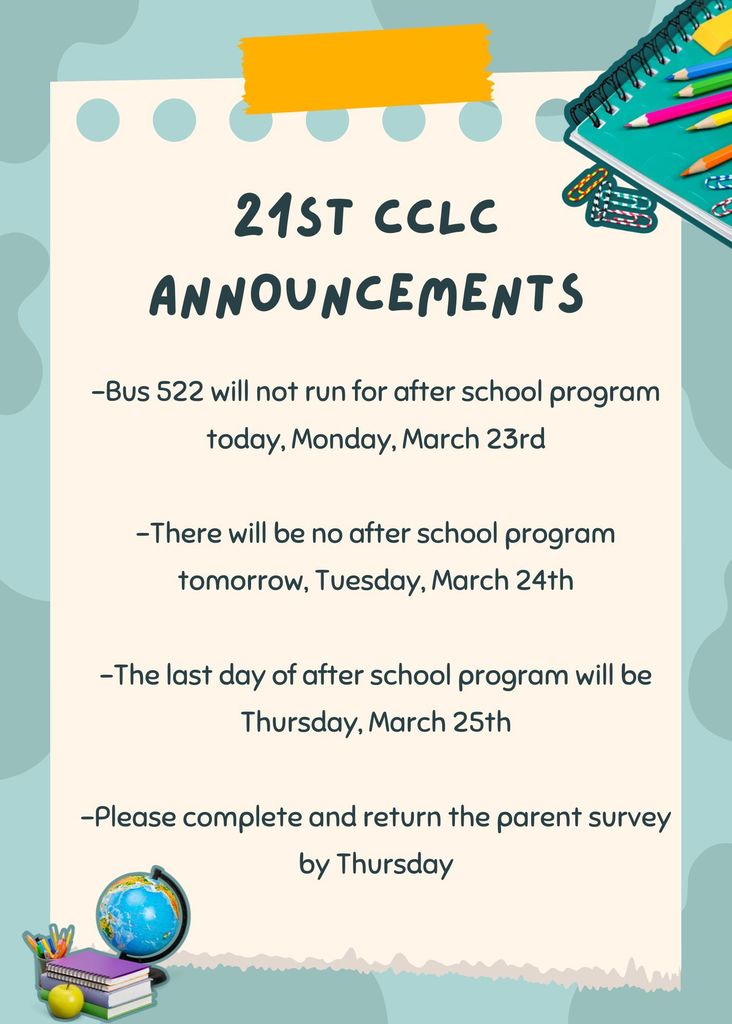 21stcclclastweekannouncements