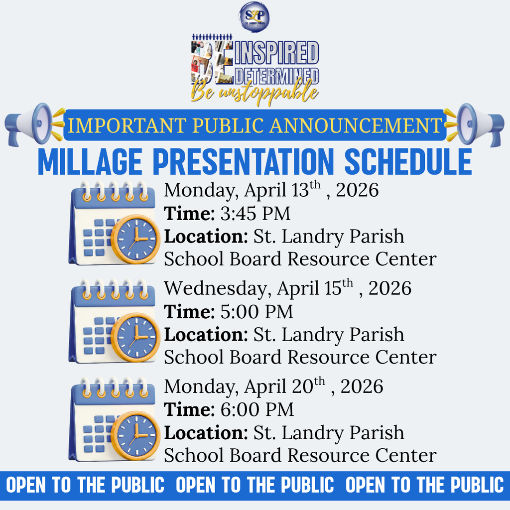 millage presentation schedule