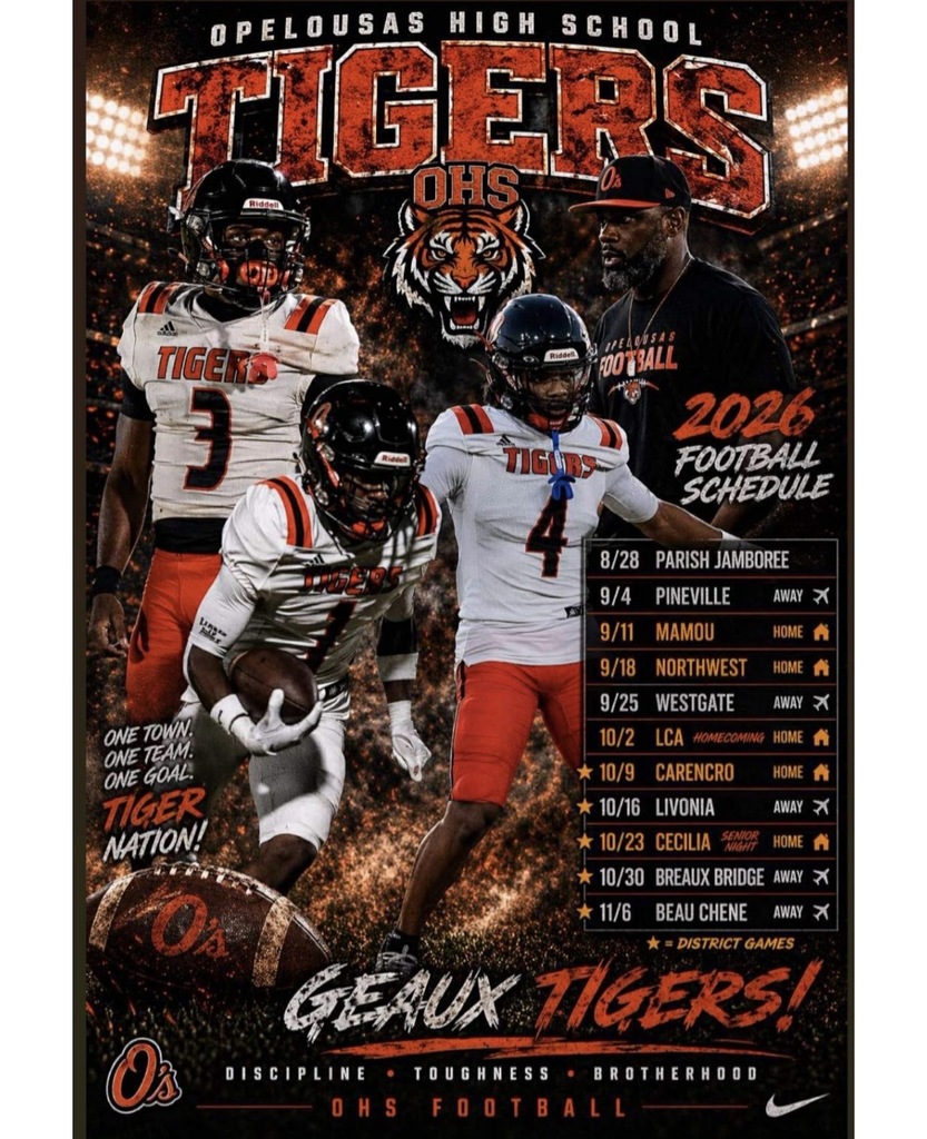 Tiger football schedule 2026