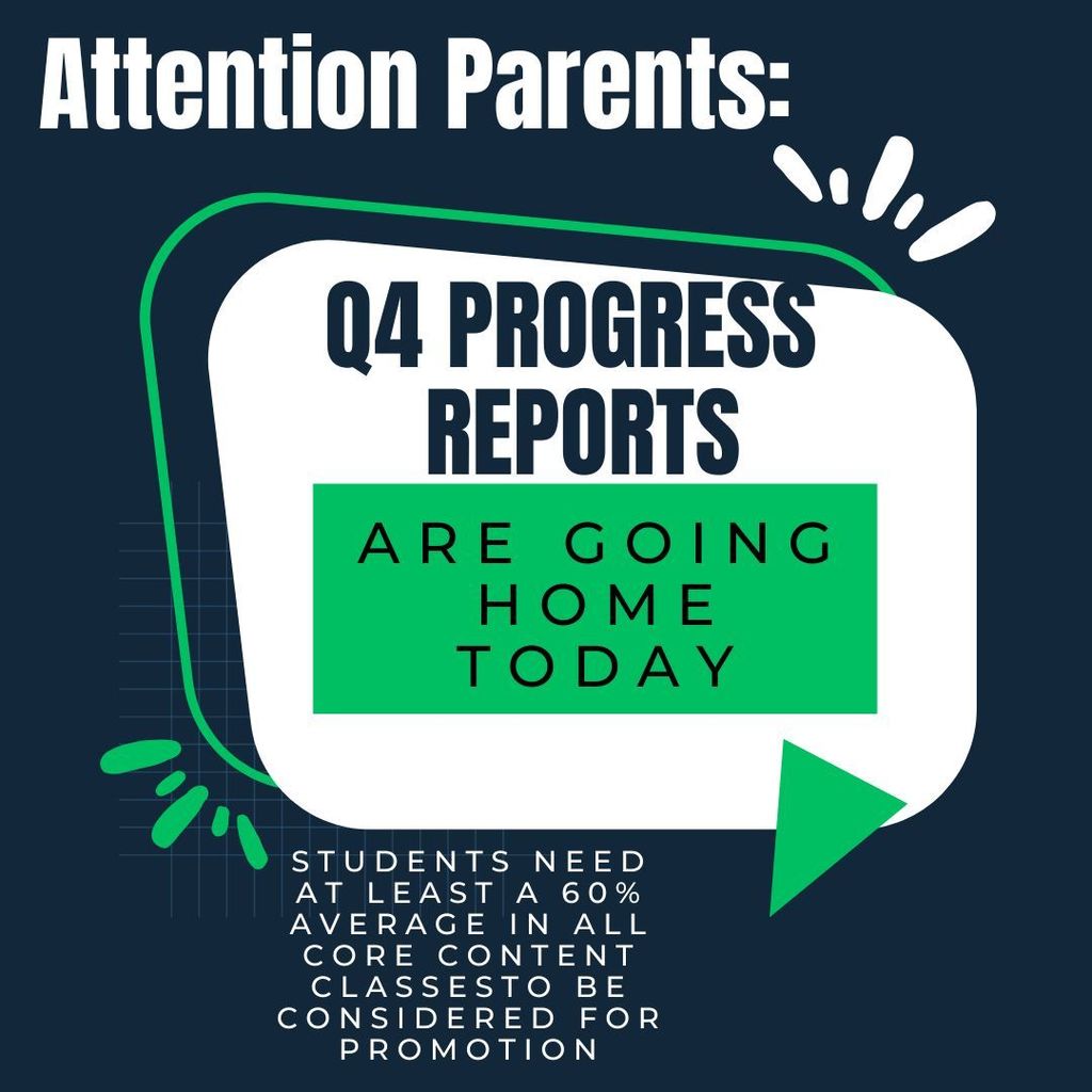 Progress Reports go home today