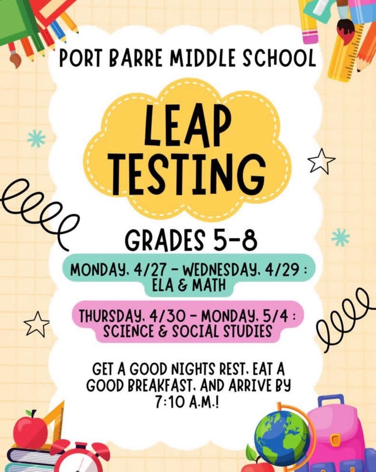 Middle School LEAP Testing