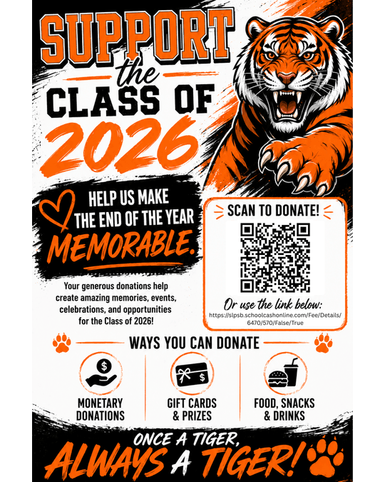 Class of 2026 Donation flyer