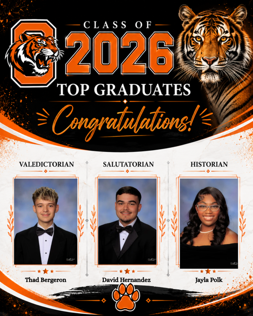 Class of 2026 Top 3 Graduates