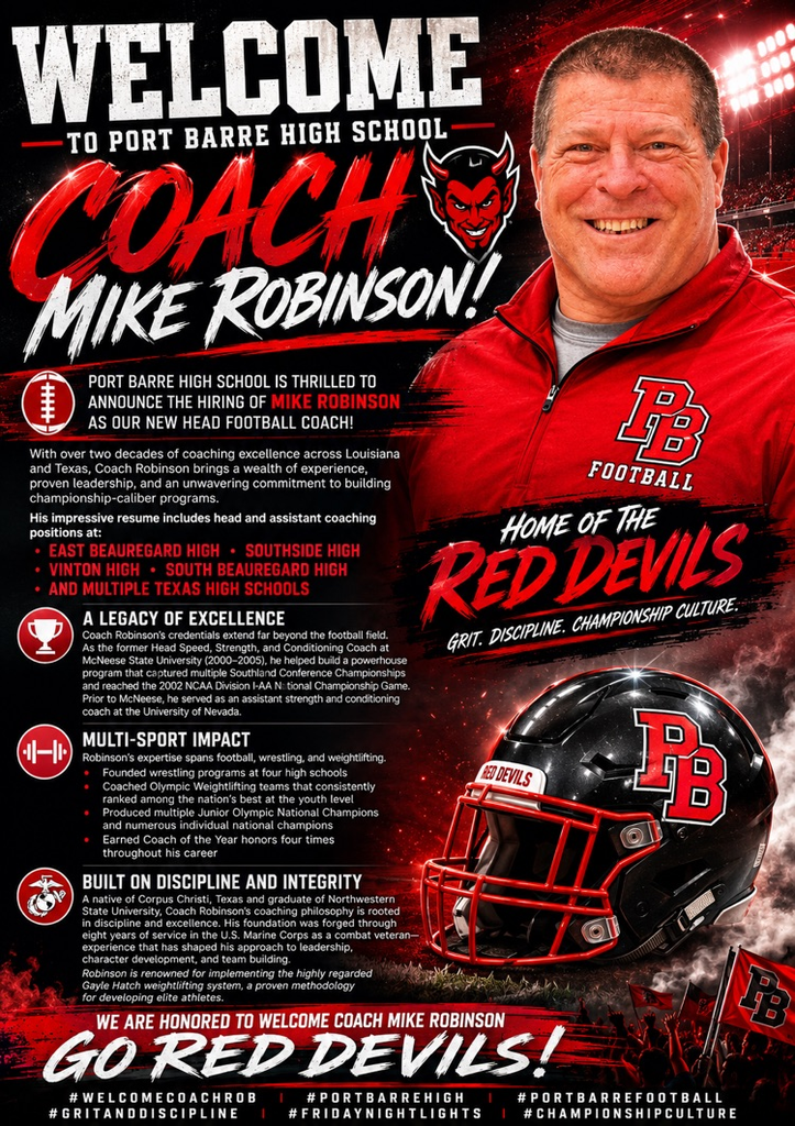 Welcome Coach Rob