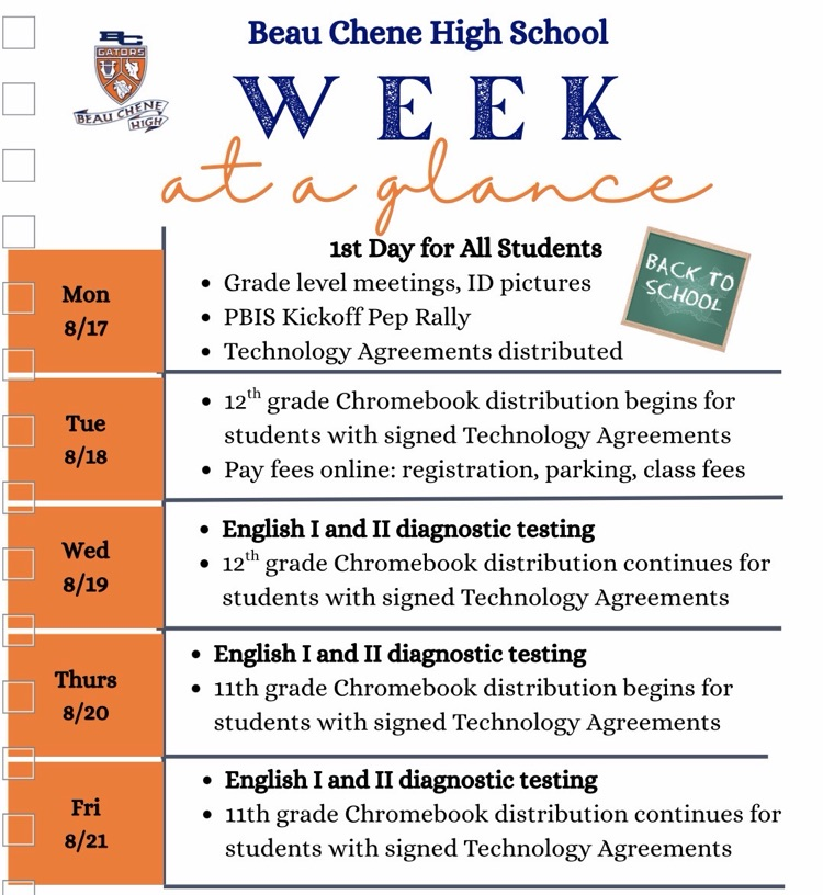 Week at a glance!