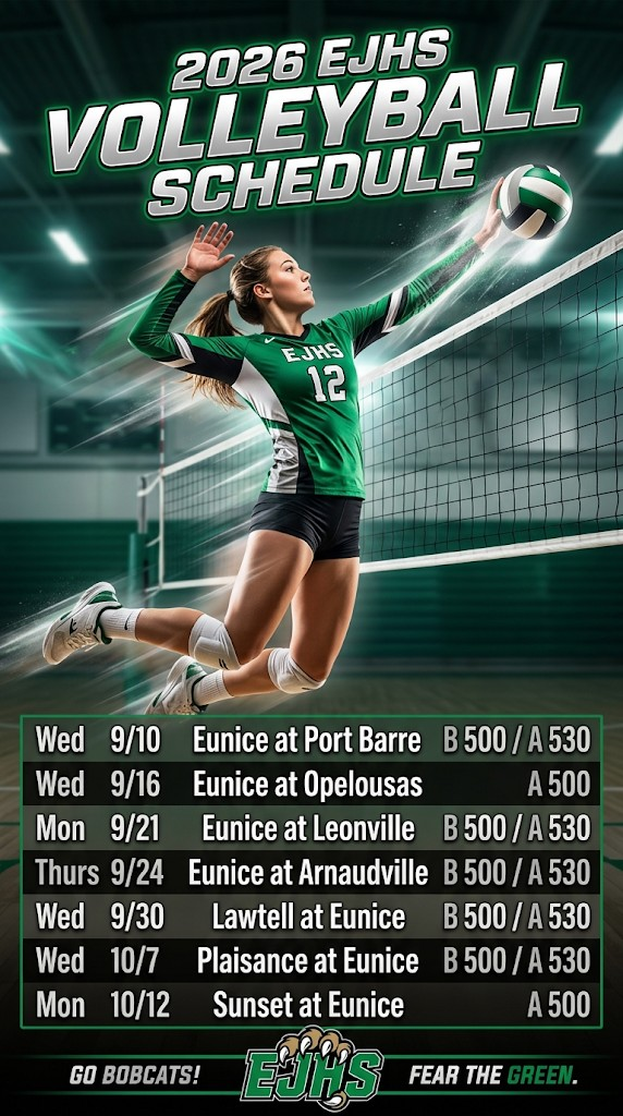 2026 Volleyball Schedule 