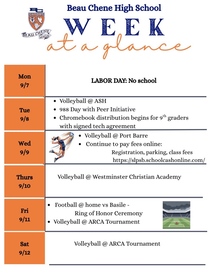 Week at a glance!