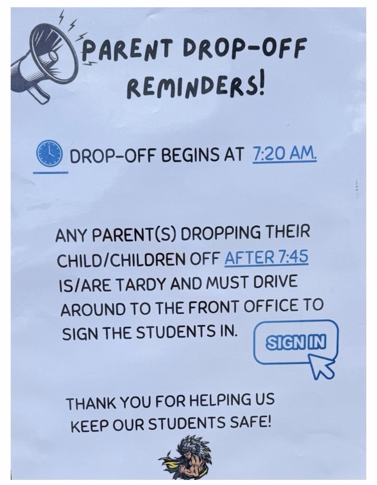 drop off notice