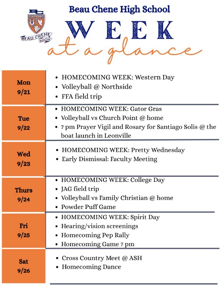 Week in a glance!