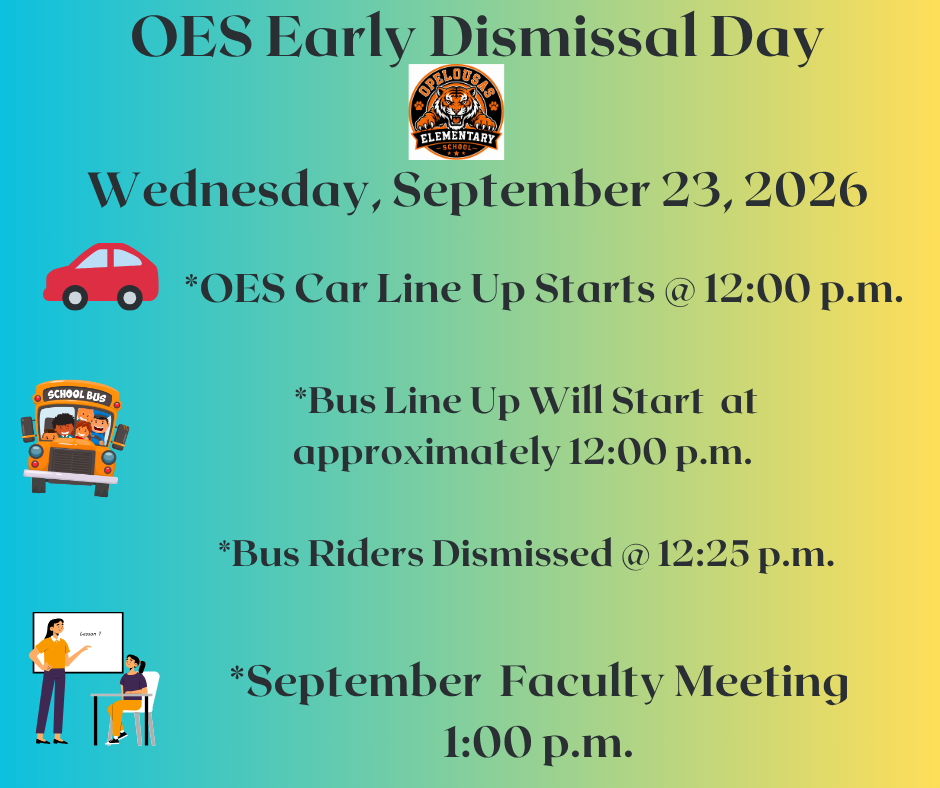 September 2026 Early Dismissal b