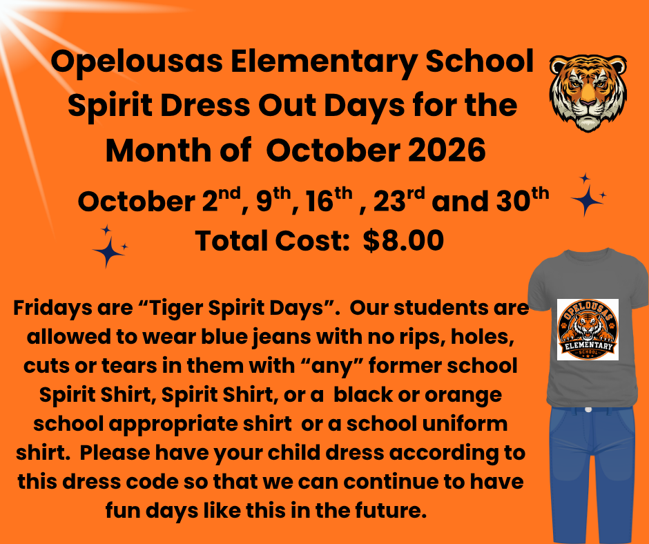 October Dress Out Days 2026