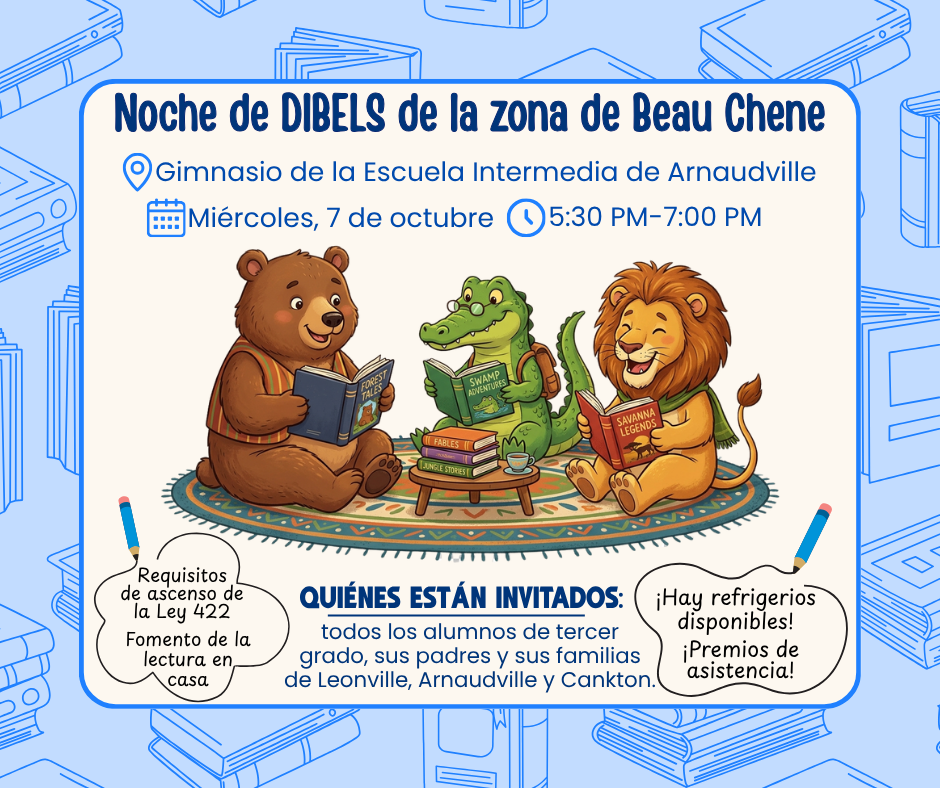 Noche de DIBELS de la zona de Beau Chene