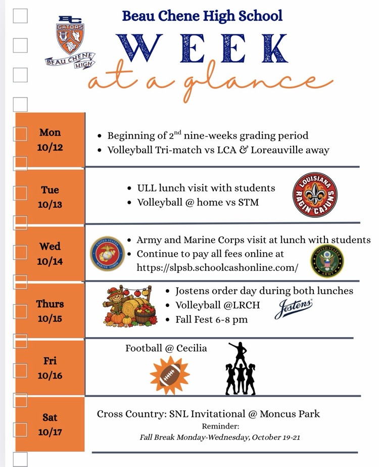 Week at a glance